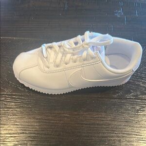Classic White Kids Nike Cortez